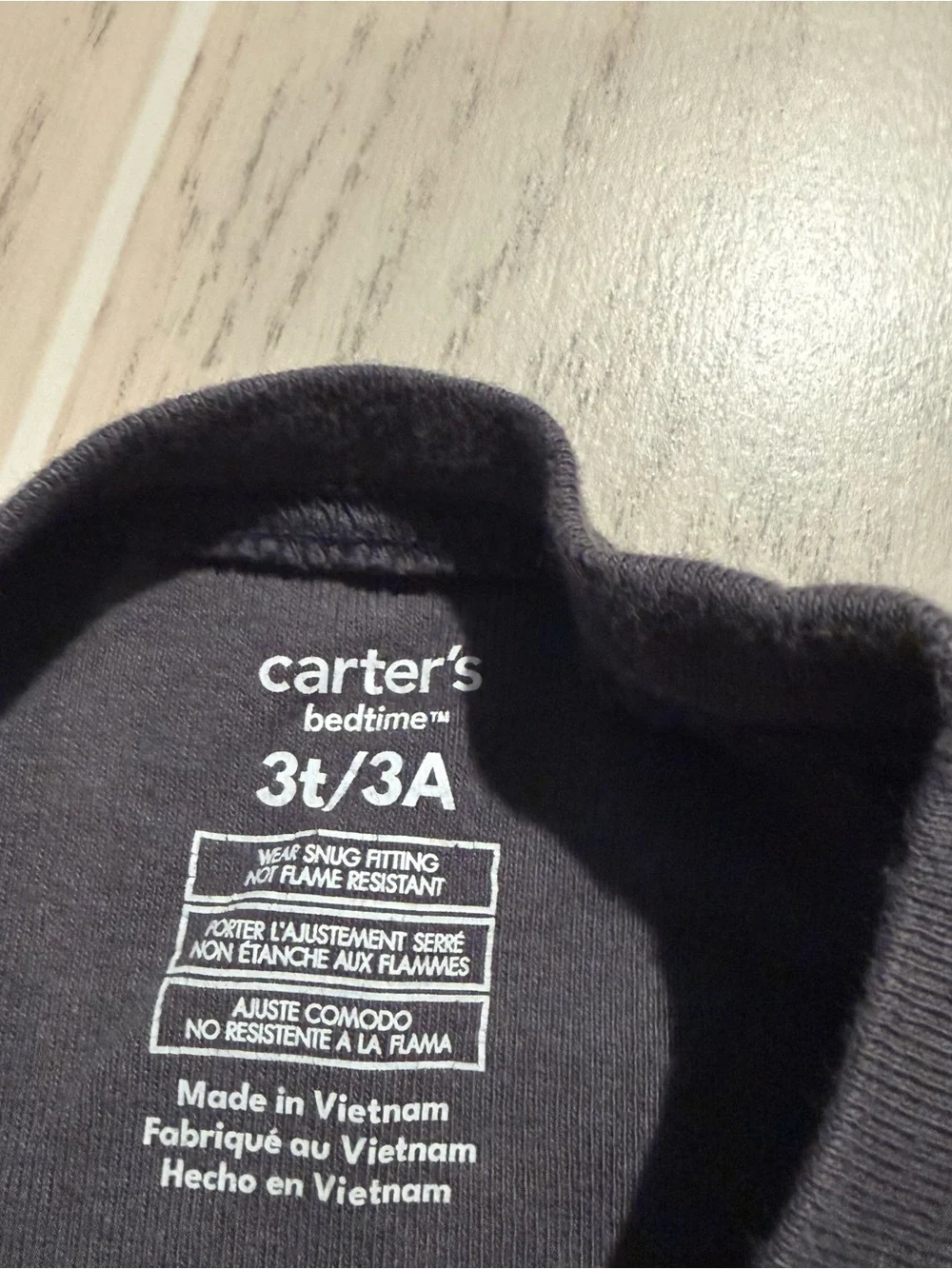 Carter’s Boys 3T 3 Piece Cotton Pajama Set Tools Striped Long Sleeve PJs